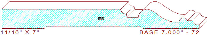 Baseboard 7" - 72 Baseboard 7" - 72