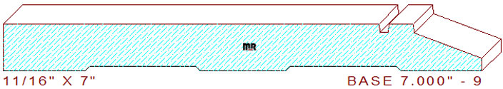 Baseboard 7" - 9 Baseboard 7" - 9