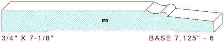 Baseboard 7-1/8" - 6 Baseboard 7-1/8" - 6
