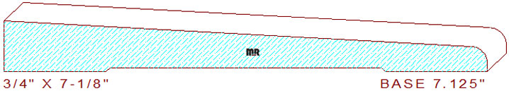 Baseboard 7-1/8"