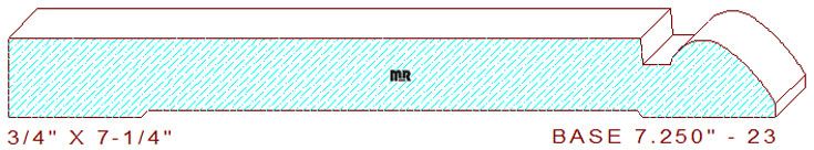 Baseboard 7-1/4" - 23