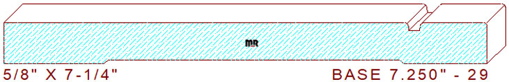 Baseboard 7-1/4" - 29