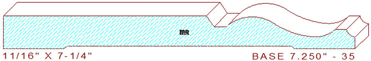 Baseboard 7-1/4" - 35