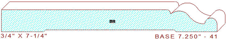 Baseboard 7-1/4" - 41