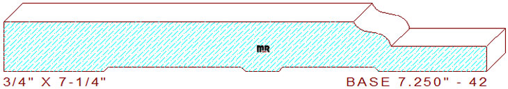 Basebroad 7-1/4" - 42 Basebroad 7-1/4" - 42