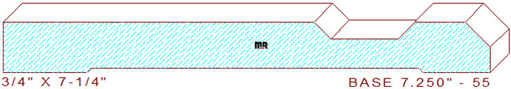 Baseboard 7-1/4" - 55