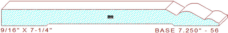 Baseboard 7-1/4" - 56