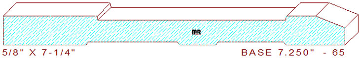 Baseboard 7-1/4" - 65 Baseboard 7-1/4" - 65