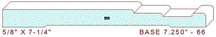 Baseboard 7-1/4" - 66 Baseboard 7-1/4" - 66
