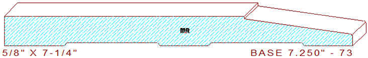 Baseboard 7-1/4" - 73 Baseboard 7-1/4" - 73