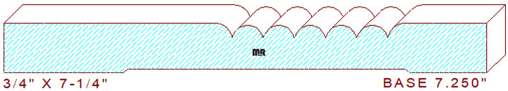 Baseboard 7-1/4" Baseboard 7-1/4"