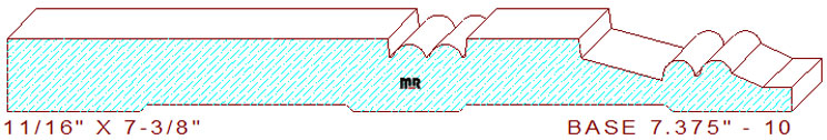Baseboard 7-3/8" - 10 Baseboard 7-3/8" - 10