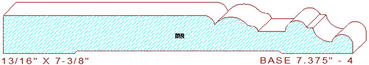 Baseboard 7-3/8" - 4