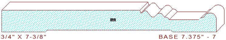 Baseboard7-3/8" - 7 Baseboard7-3/8" - 7
