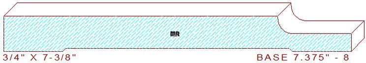Baseboard 7-3/8" - 8 Baseboard 7-3/8" - 8