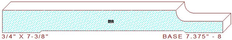 Baseboard 7-3/8" - 8