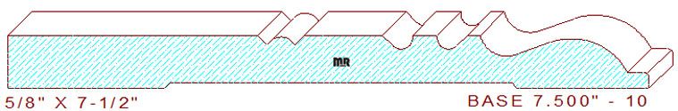 Baseboard 7-1/2" - 10