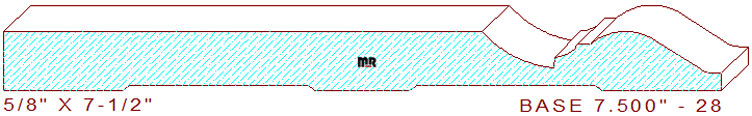 Baseboard7-1/2" - 28