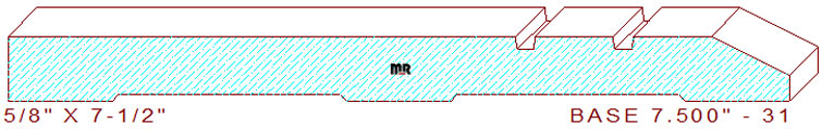 Baseboard 7-1/2" - 31