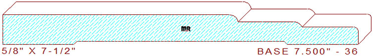 Baseboard 7-1/2" - 36