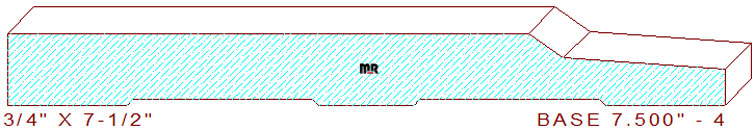 Baseboard 7-1/2" - 4