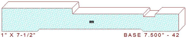 Baseboard 7-1/2" - 42 Baseboard 7-1/2" - 42