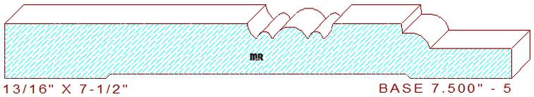 Baseboard 7-1/2" - 5