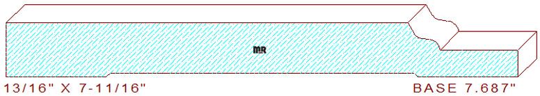 Baseboard 7-11/16"