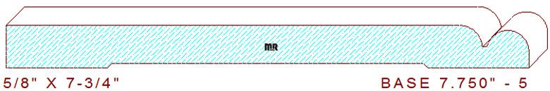 Baseboard 7-3/4" - 5 Baseboard 7-3/4" - 5