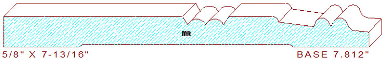 Baseboard 7-13/16"