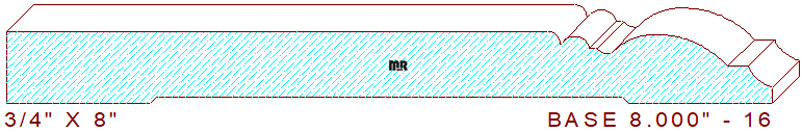 Baseboard 8" - 16 Baseboard 8" - 16