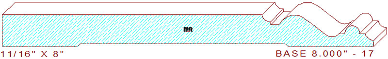 Baseboard 8" - 17 Baseboard 8" - 17