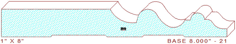 Baseboard 8" - 21 Baseboard 8" - 21