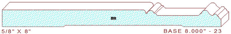 Baseboard 8" - 23 Baseboard 8" - 23