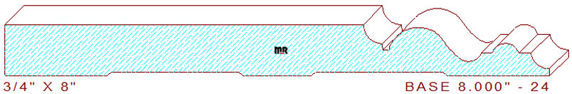 Base board 8" - 24