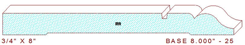 Baseboard 8" - 25 Baseboard 8" - 25