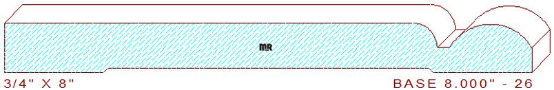 Baseboard 8" - 26 Baseboard 8" - 26