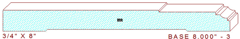 Baseboard 8" - 3 Baseboard 8" - 3