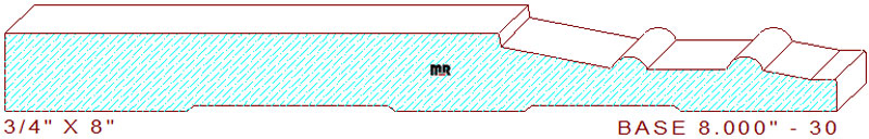 Baseboard 8" - 30 Baseboard 8" - 30