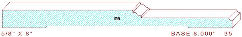 Baseboard 8" - 35 Baseboard 8" - 35