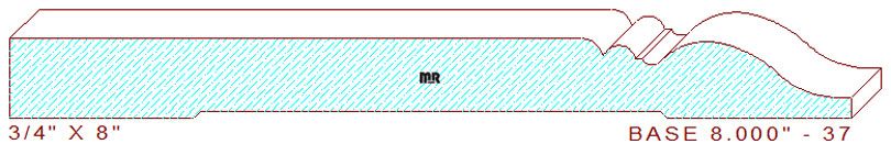 Baseboard 8" - 37 Baseboard 8" - 37