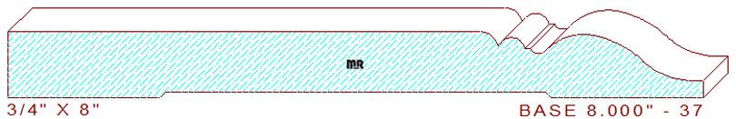 Baseboard 8" - 37