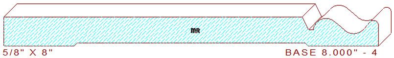 Baseboard 8" - 4 Baseboard 8" - 4