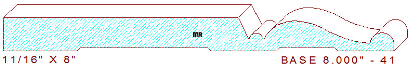 Baseboard 8" - 41 Baseboard 8" - 41
