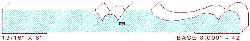Baseboard 8" - 42 Baseboard 8" - 42