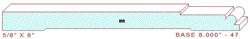 Baseboard 8" - 47 Baseboard 8" - 47