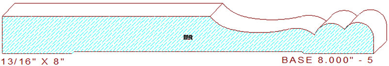 Baseboard 8" - 5 Baseboard 8" - 5