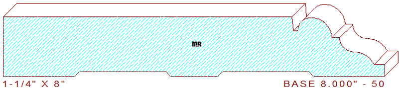 Baseboard 8" - 50 Baseboard 8" - 50