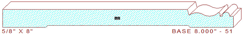 Baseboard 8" - 51 Baseboard 8" - 51