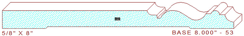 Baseboard 8" - 53 Baseboard 8" - 53